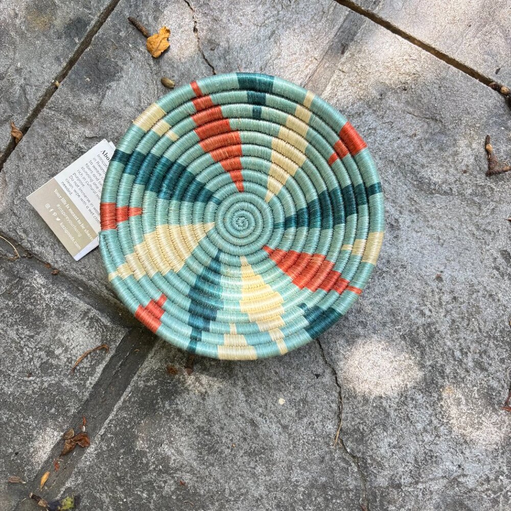 NWT Kazi Canyon Clay Mini Woven Catch All or Wall Art